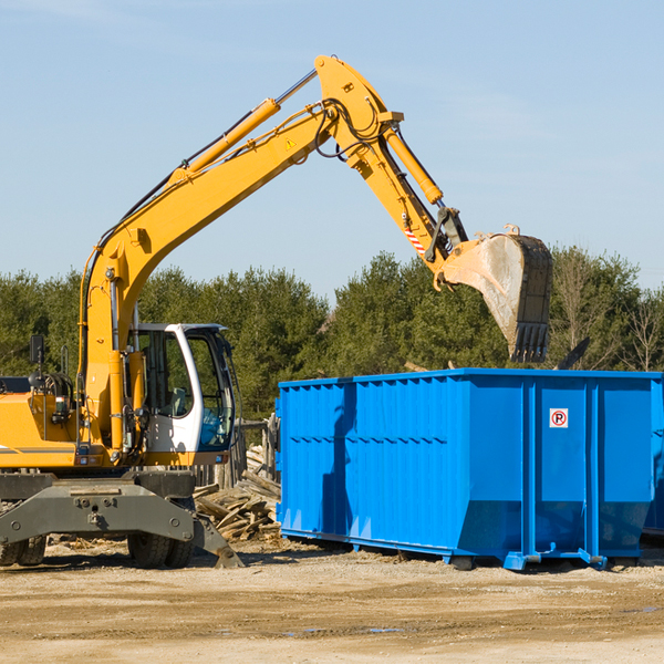 can i choose the location where the residential dumpster will be placed in Williams Arizona